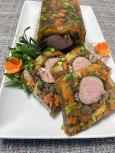 Noisette d'agneau en pot-au-feu